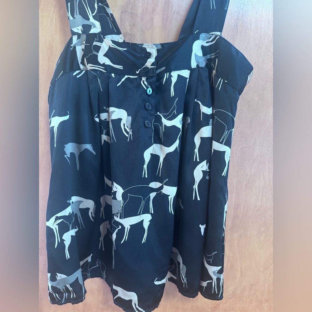 Ulla Johnson Rare Deer Print Top-Sz 6